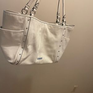 Coach off white purse.